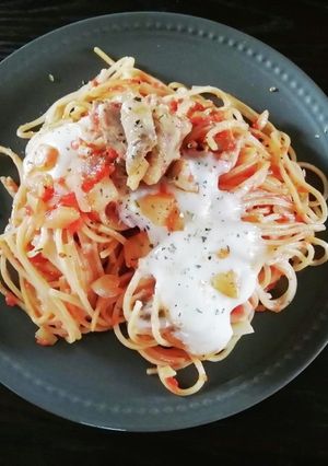 チキンモッツァレラのさっぱりトマトパスタ-レシピのメイン写真