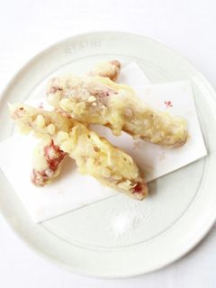 ミニさつまいも【さつまいもの丸ごと天ぷら-レシピのメイン写真