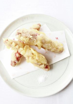 ミニさつまいも【さつまいもの丸ごと天ぷら-レシピのメイン写真