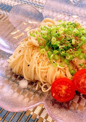 簡単!冷やし油そうめん-レシピのメイン写真