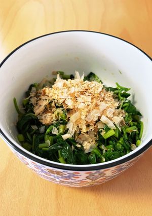 夏の旬野菜！モロヘイヤのお浸し-レシピのメイン写真