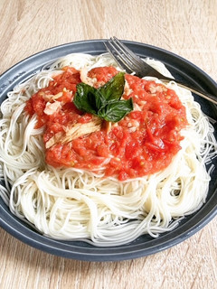 ツナとトマトのカッペリーニ風そうめん-レシピのメイン写真