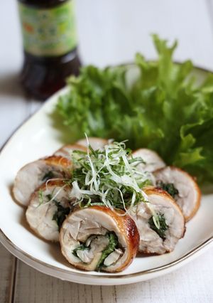 大葉入り照り焼きチキンロール-レシピのメイン写真