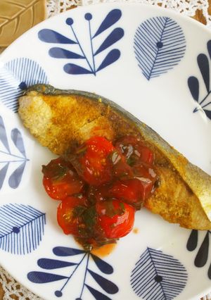 魚料理もレンジで!ぶりのトマトソースかけ-レシピのメイン写真