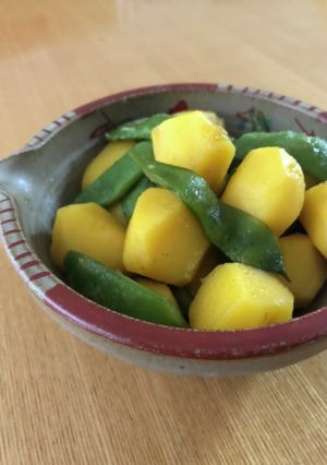 ジャガイモとササギの煮物-レシピのメイン写真