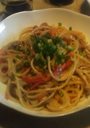 キノコとベーコンのクリームパスタ-レシピのメイン写真
