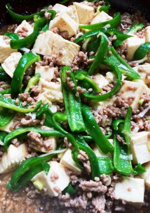 麻婆ピーマン豆腐-レシピのメイン写真