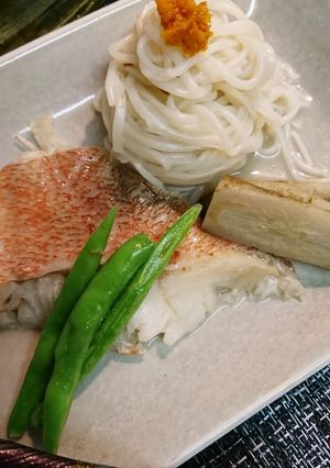 赤魚白だし煮素麺添え-レシピのメイン写真