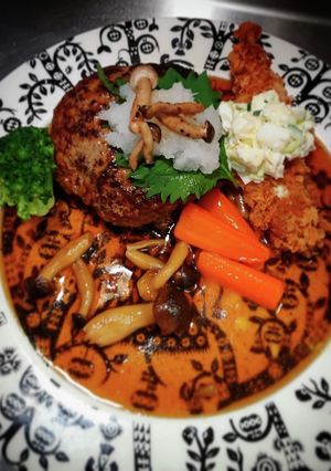 和風おろし&デミチーズのハンバーグ!-レシピのメイン写真