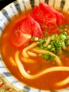フレッシュトマトのカレーうどん♩-レシピのメイン写真