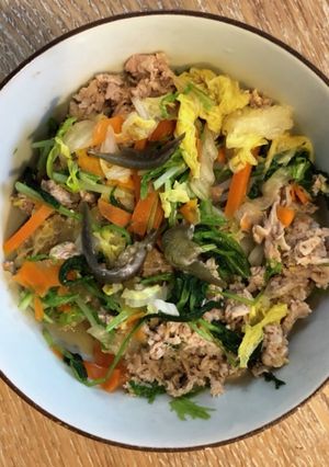肉野菜うどん (出汁なしでカンタン)-レシピのメイン写真