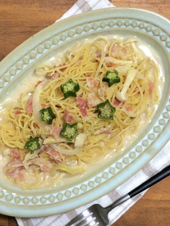 【アーモンドミルク】簡単クリームパスタ-レシピのメイン写真
