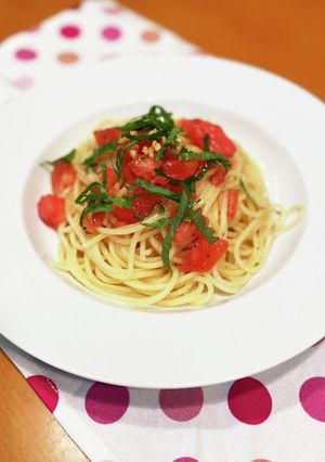 トマトとにんにくの冷製パスタ-レシピのメイン写真