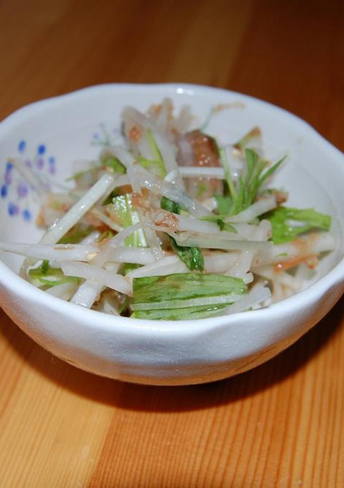 大根と水菜のしゃきしゃき梅ぇサラダ-レシピのメイン写真