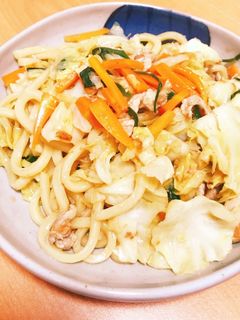 余り野菜で簡単☆焼きうどん-レシピのメイン写真