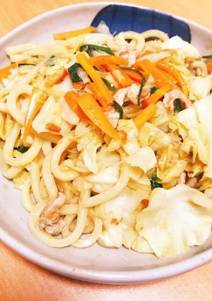 余り野菜で簡単☆焼きうどん-レシピのメイン写真