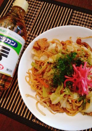 *夏のソース焼きそばの食べ方*-レシピのメイン写真