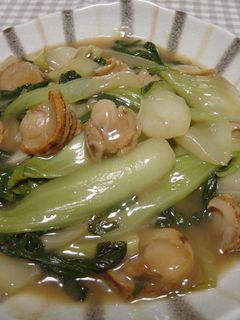 とろ~り♡青梗菜とホタテのオイスター炒め-レシピのメイン写真