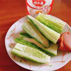 A picture of 味の素で♡簡単もろきゅう〜♡.