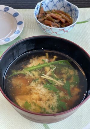 簡単★春菊とえのきのお味噌汁-レシピのメイン写真