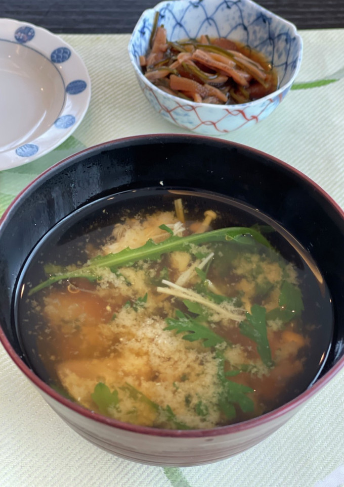 簡単★春菊とえのきのお味噌汁-レシピのメイン写真