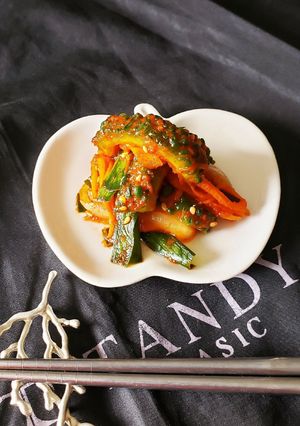 簡単～ゴーヤキムチ～全然苦味なしで～す-レシピのメイン写真