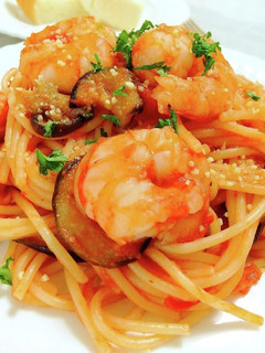 簡単☆海老となすのトマトソースパスタ-レシピのメイン写真