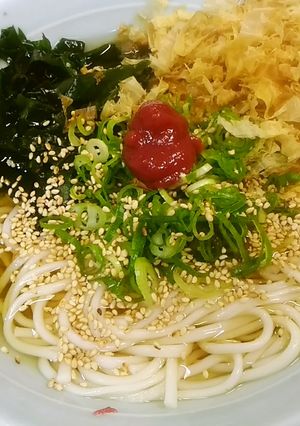 冷たい梅わかめうどん-レシピのメイン写真