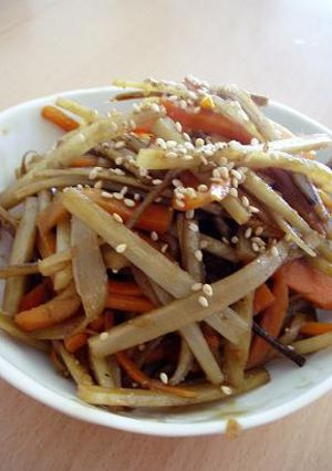 ごぼうとにんじんのみそきんぴら-レシピのメイン写真