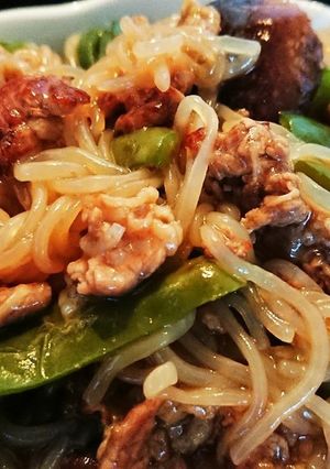 こんにゃくと牛肉の炒め旨煮-レシピのメイン写真