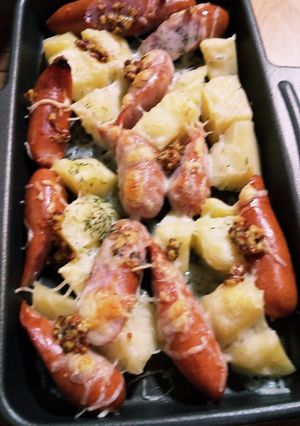 ポテトとウインナーのチーズ焼き-レシピのメイン写真
