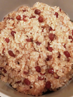 圧力鍋で小豆入り玄米を美味しく-レシピのメイン写真