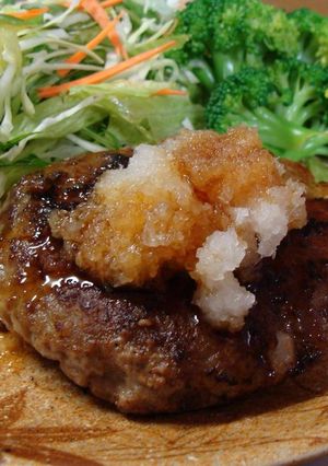 レンコン入り和風ハンバーグ-レシピのメイン写真