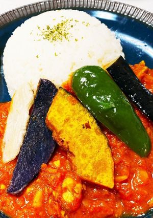 新生姜たっぷり♪夏野菜トマトカレー-レシピのメイン写真