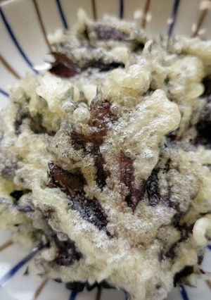 赤紫蘇の天ぷら-レシピのメイン写真