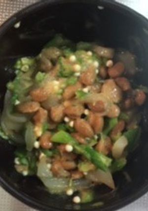 イカとオクラの納豆和え-レシピのメイン写真