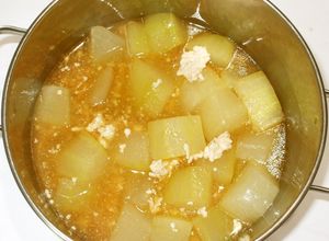 冬瓜の煮物♪簡単夏の食養生鶏ひき肉餡掛け-レシピのメイン写真
