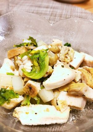 サラダチキンでリメイク♪セロリ炒め-レシピのメイン写真
