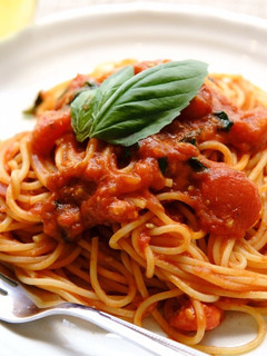 バジルとトマトのパスタ-レシピのメイン写真