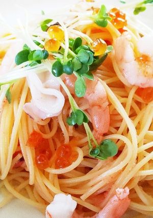冷製明太子パスタ-レシピのメイン写真