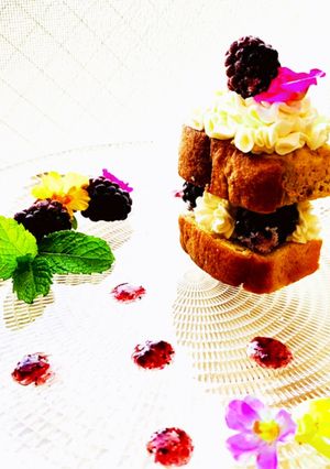 フローズンブラックベリーショートケーキ♪-レシピのメイン写真