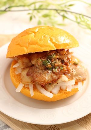 簡単！生姜焼きバーガー-レシピのメイン写真