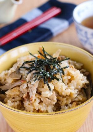 豚肉とごぼうの旨味たっぷり炊き込みご飯-レシピのメイン写真