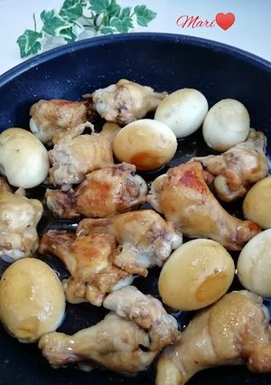 ご飯が進む♪鶏手羽元と卵の煮物-レシピのメイン写真