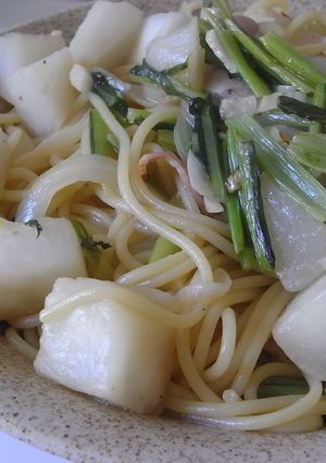 カブを丸ごと★野菜ゴロゴロパスタ-レシピのメイン写真