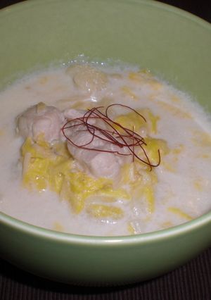 生姜仕立てのささみと野菜のミルクスープ-レシピのメイン写真