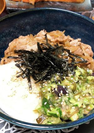 松屋風♡山形だしの三色丼♡-レシピのメイン写真
