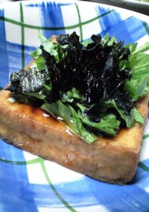 3分で出来る！厚揚げのごまポンがけ★-レシピのメイン写真