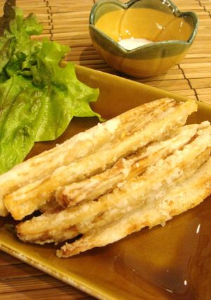 糸ひく♪後ひく♪揚げレンコン-レシピのメイン写真