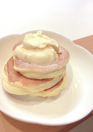 簡単ふわふわ★スフレパンケーキ-レシピのメイン写真